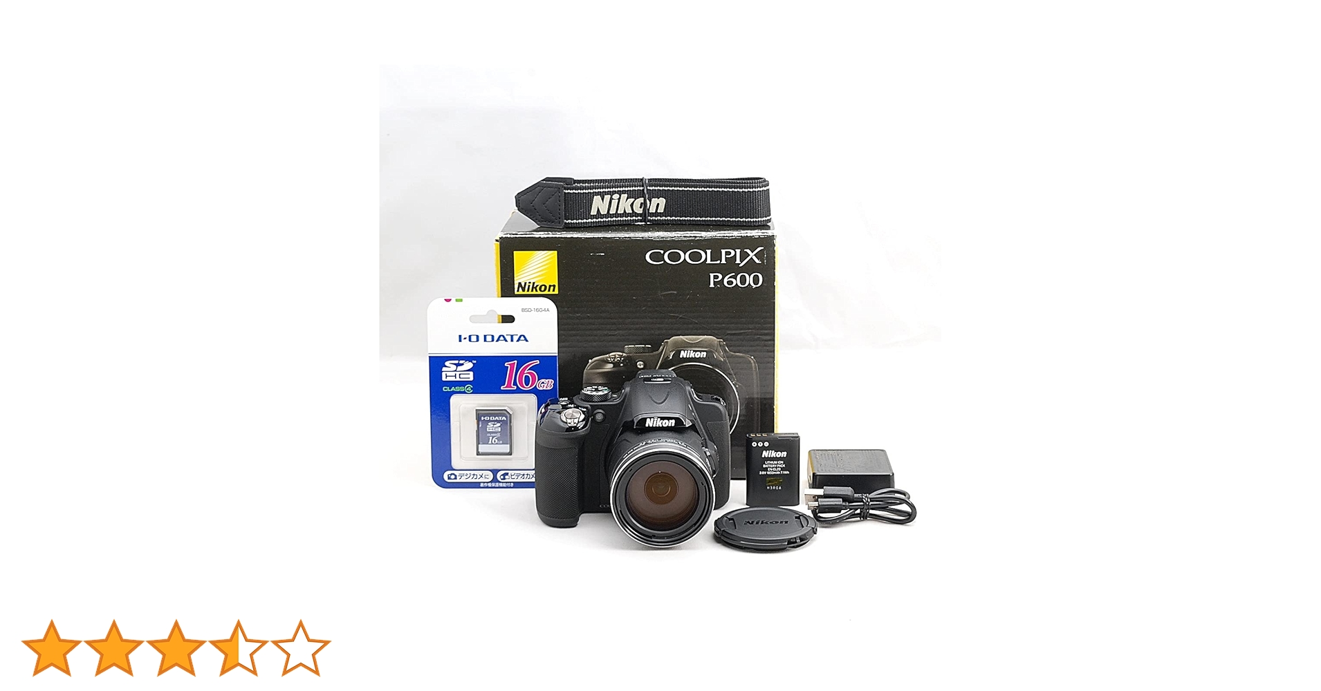 Amazon | Nikon デジタルカメラ P600 光学60倍 1600万画素 ブラック